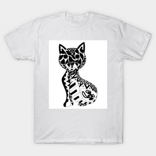 mexican cat gato kun ecopop art T-Shirt